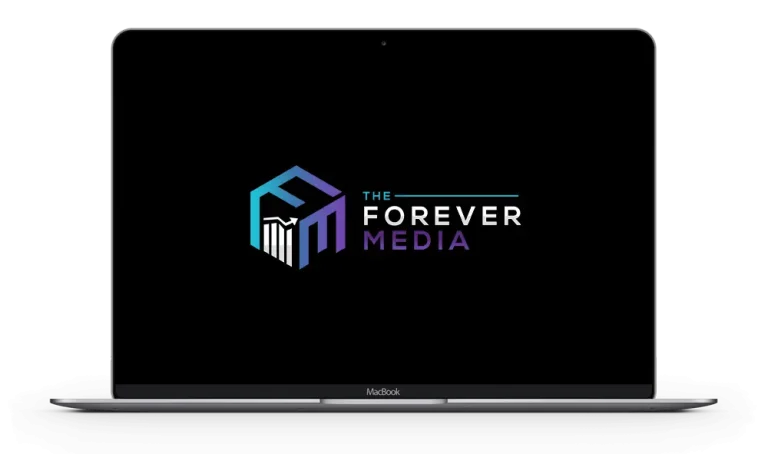 The Forever Media Logo and MacBook Showcase